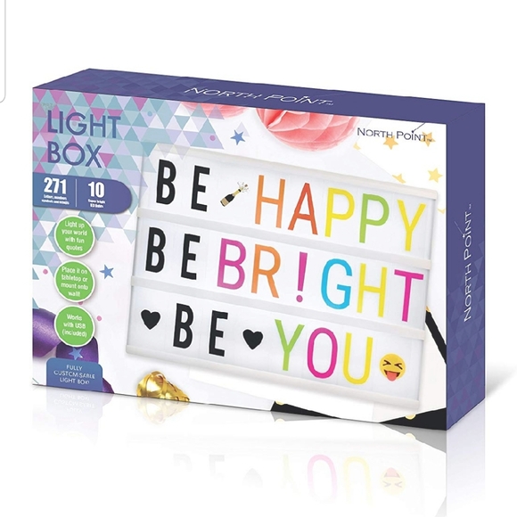 Light Box Multi Colored Home Decor Letters Emojis - Picture 6 of 7